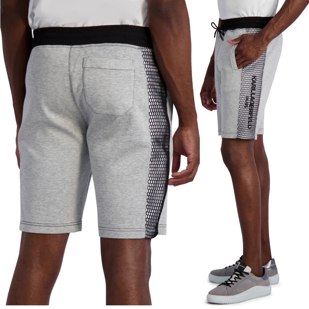Karl Lagerfeld Paris Contrast Mesh Shorts NWT